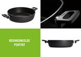 Woll Nowo Titanium Braadpan - Induktiv -, Ø 32 Cm, 8 Cm Hoch, 5,5 Liter, Mit 2 Seitengriffen - Geeignet Für Alle Herdarten Vormen en bakplaten Naty Shop