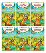 Yogi Tea - Happy Nature, Koop er één en doe het goede, biologische Ayurvedische kruidenkruidenthee, mango, mandarijn, vanillemengsel, Yogi Tea 6-pack, 6X17 theezakjes (in totaal 102 theezakjes)