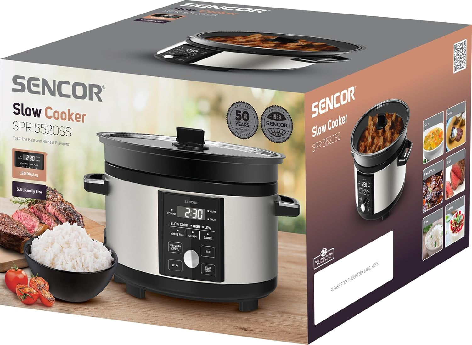 Slowcooker SPR 5520SS SENCOR Slowcooker Naty Shop