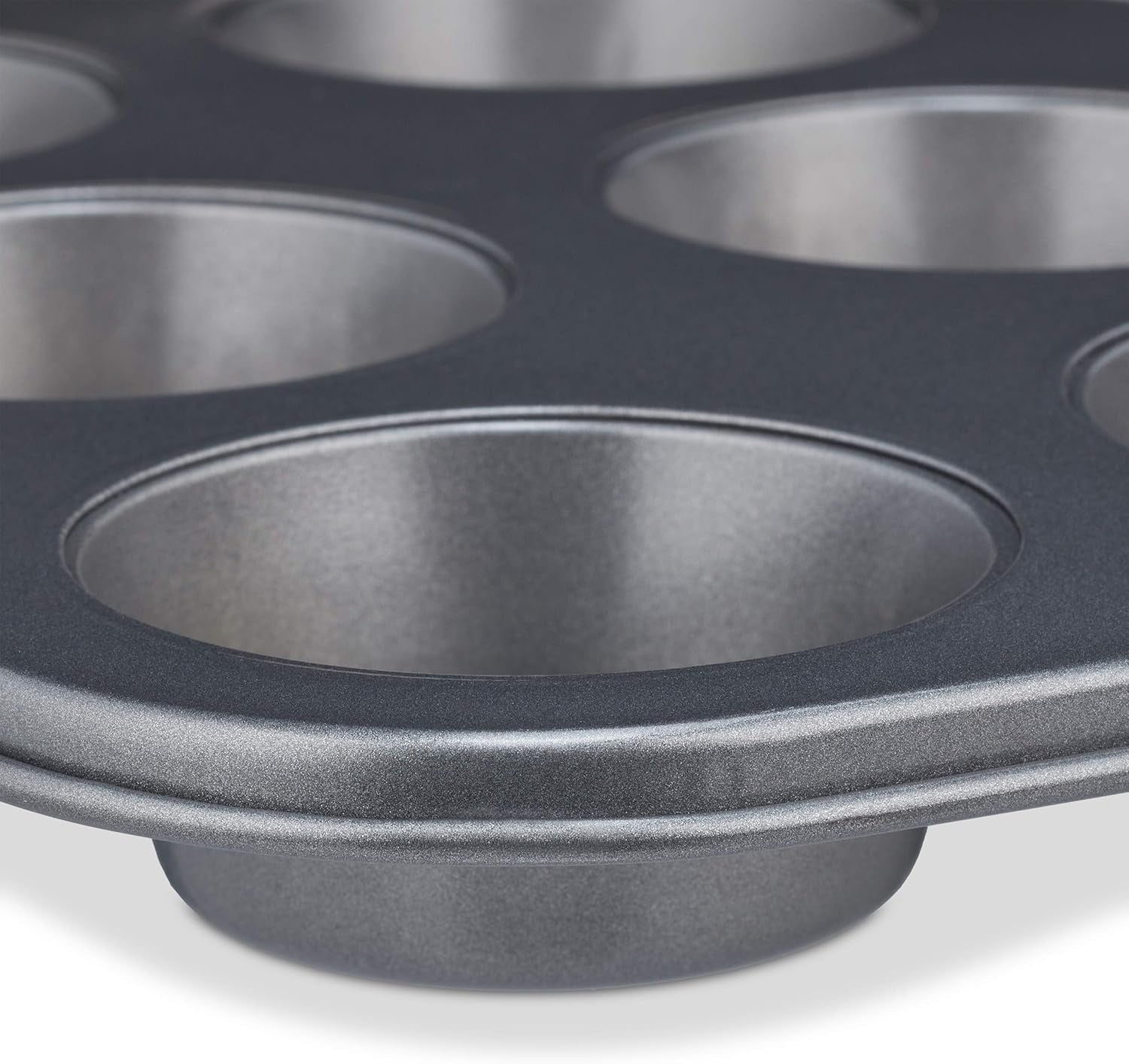 Relaxdays Muffinform, 2Er Set, 12Er Muffinbleche, Antihaftbeschichte, Carbonstahl, Muffins & Cupcakes, Ø 6,5 Cm, Tarwe, 10030825 Vormen en bakplaten Naty Shop