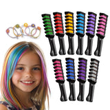 Magicat haarkrijt voor meisjes set I 10 wasbare kleuren en 5 haarelastiekjes I cadeau voor meisjes van 4 tot 10 jaar I creatief cadeau voor kinderverjaardagsfeestje 2025 I veilig en kleurrijk Naty Shop haarverf 200 G (1 verpakking)