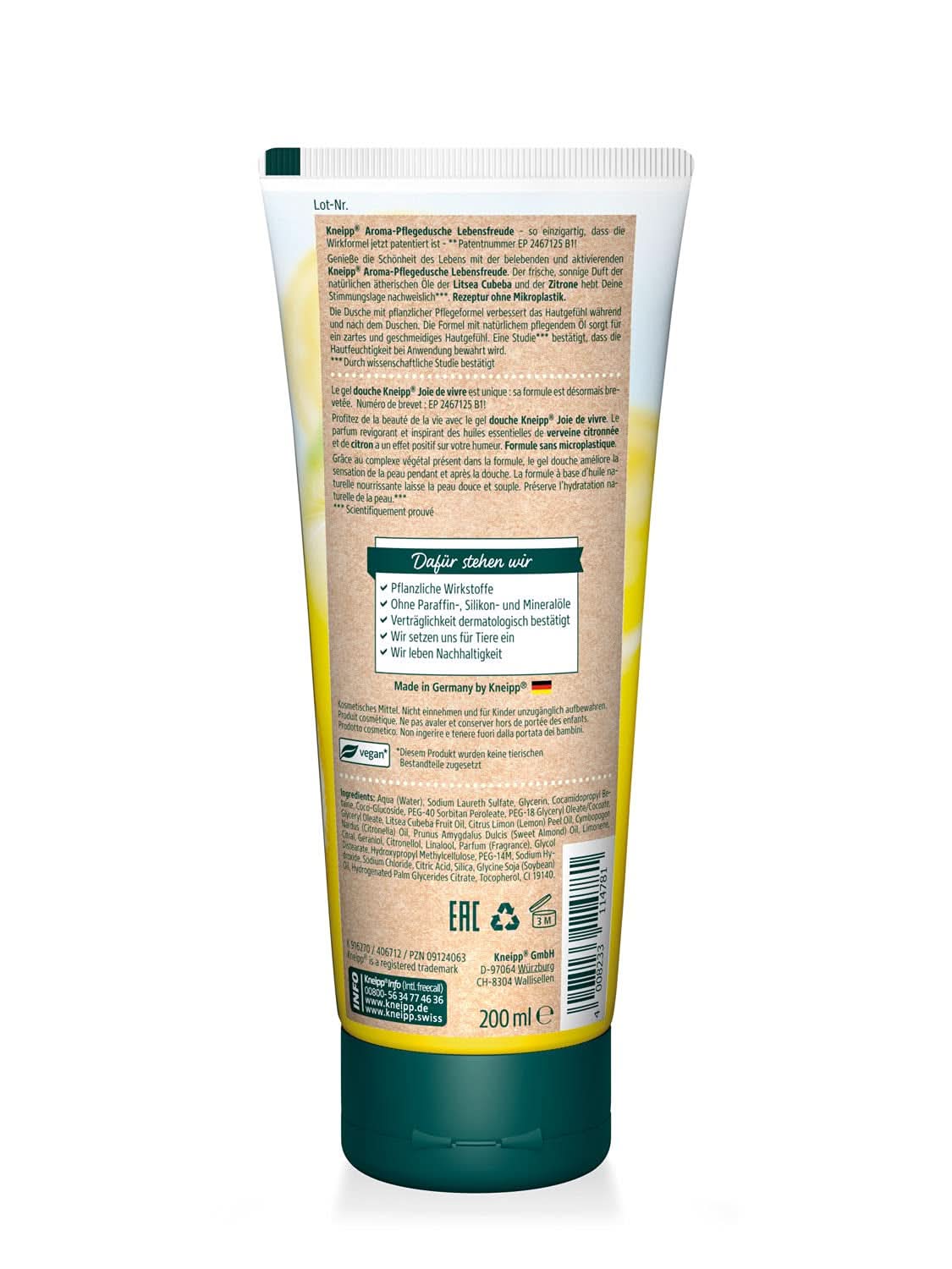 Kneipp Aroma, hydraterende douchegel, 200 ml Douche en bad Naty Shop