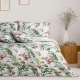 Ameliahome Sprei Sprei 260X280 Cm Dubbelzijdig Onderhoudsvriendelijk Quilten Plantpatroon Vogelpatroon Veelkleurig Kingfisher Bedden en Dekens Besuche den AmeliaHome-Store