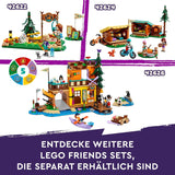 LEGO Friends Gezellige hutten op avonturenkamp, rollenspel voor buiten, kinderspeelgoed voor meisjes en jongens vanaf 7 jaar met 3 figuren en vos, kampeerspeelgoed 42624 Bouwsets Besuche den LEGO-Store