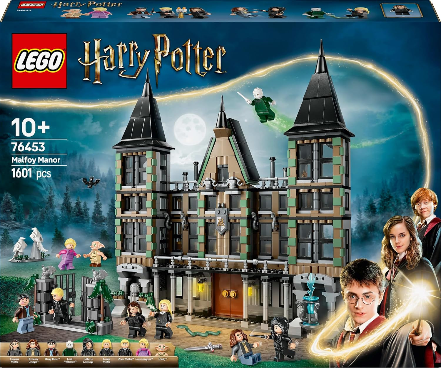 LEGO Harry Potter Malfoy Family Country Estate, fantastisch speelgoed om te verzamelen en tentoon te stellen, cadeau voor jongens, meisjes en fans van de tovenaarswereld, cadeau-idee met 9 minifiguren 76453 Bouwsets Besuche den LEGO-Store