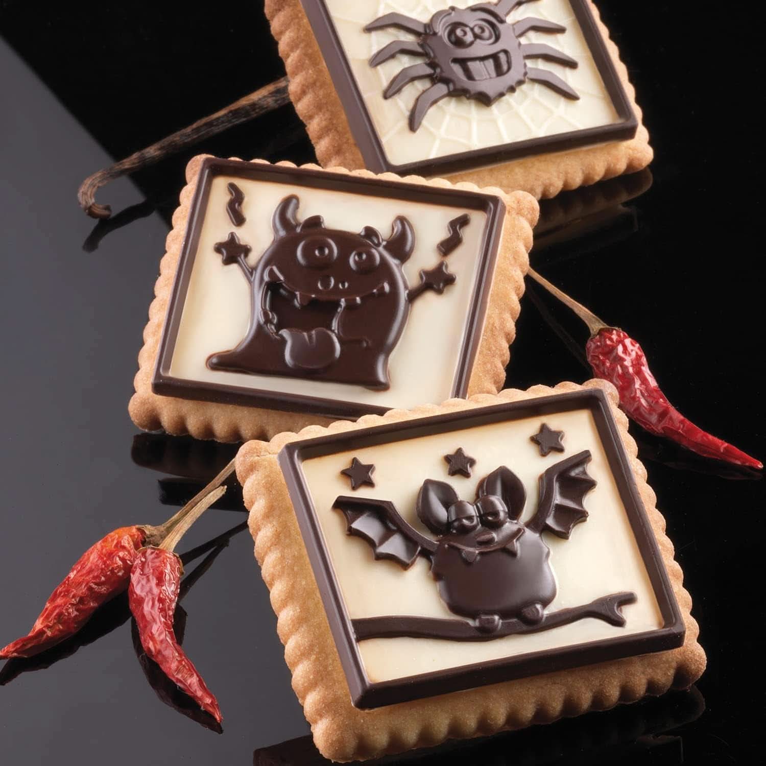 Silikomart 22.172.77.0165 CKC, 12 Chocolademonsters op Koekjes Keuken Naty Shop