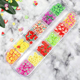 4 Set Nagel Obst Scheiben, Basicon Niedliche Obst Polymer Scheiben Obst Scheibe Nail Nagel 3D Obstscheibe Nail Art Slice voor DIY Liefert Maniküre Decoratie Schleim Zubehör Nageldekorationen, 4 Stile