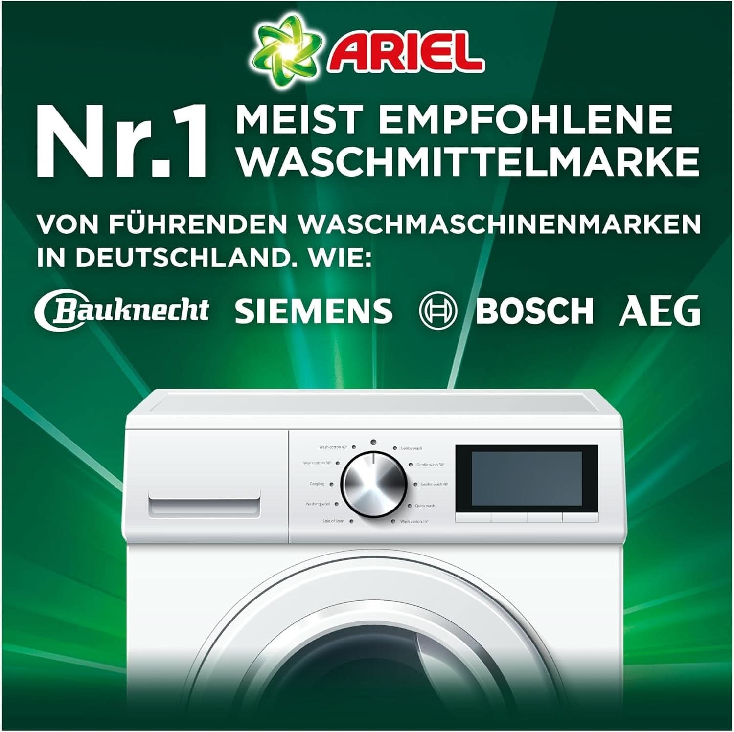 Wasmiddel Ariel PODS All-In-1, 76 wasbeurten, kleurwasmiddel, heldere reiniging Wasmiddelen Rufe Naty Shop