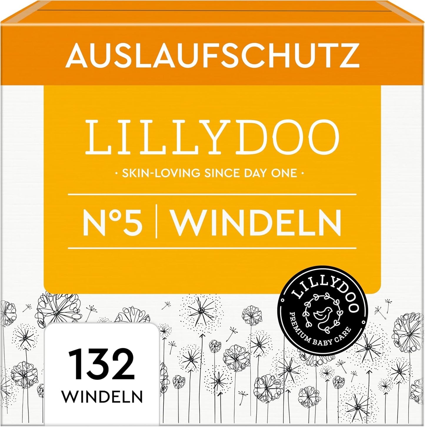 LILLYDOO Babyluiers Huidvriendelijk - Maat 3 (6-10kg), 29 stuks, Betrouwbare lekbescherming, Zacht, Geurvrij en Lotionvrij voor gevoelige huid, Dermatologisch getest
