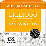 LILLYDOO Babyluiers Huidvriendelijk - Maat 3 (6-10kg), 29 stuks, Betrouwbare lekbescherming, Zacht, Geurvrij en Lotionvrij voor gevoelige huid, Dermatologisch getest