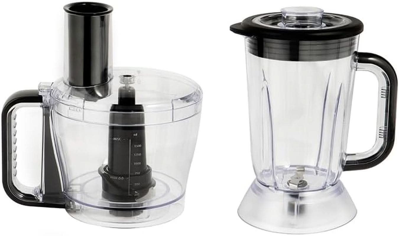 Russell Hobbs Keukenmachine [Blender/Groentenhakmolen/Tafelblender/Hakker/Blender] Keukenmachine (Kneden, Mixen en Snijden), Matte Houtskoolkeuken Naty Shop
