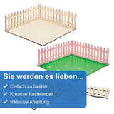 Baker Ross FN256 Mini Houten Tuinpoppenhuis - 1 Pack Kinderpoppenhuisset Knutselset