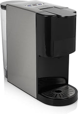 Princess 5-in-1 espressomachine met meerdere capsules - Compatibel met Nespresso, Dolce Gusto, Lavazza a Modo Mio en ESE Pads, 0,8 l capaciteit, 1450 W, zilver, zwart