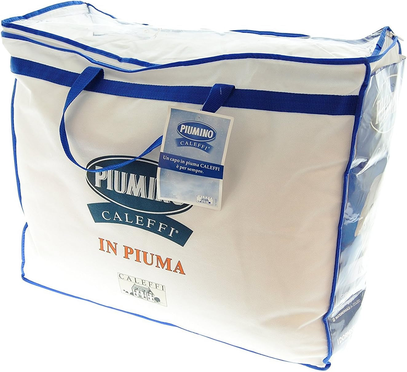 Caleffi Pium donsjack met veren, katoen, eenpersoonsbed, twijfelaar Dekbedden en quilts Naty Shop Unique Piața E Mezza