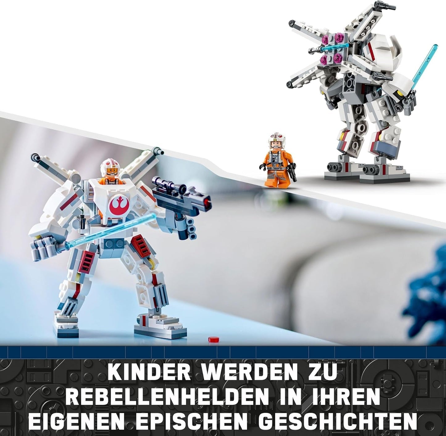 LEGO Star Wars Luke Skywalker's X-Wing Mecha, speelgoedstenen om te verzamelen, actie-avontuur, cadeau-idee voor creatieve jongens en meisjes vanaf 6 jaar 75390 Bouwsets Besuche in LEGO-Store