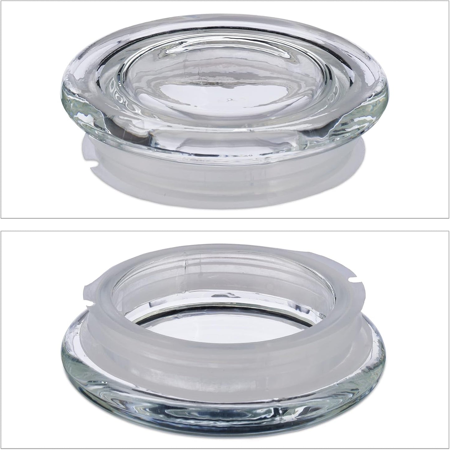 Relaxdays Voorraadpotten met deksel Set van 6 glazen achthoekige voorraadpotten van 1,3 liter Luchtdichte glazen containers Heldere voedselbewaardozen Naty Shop