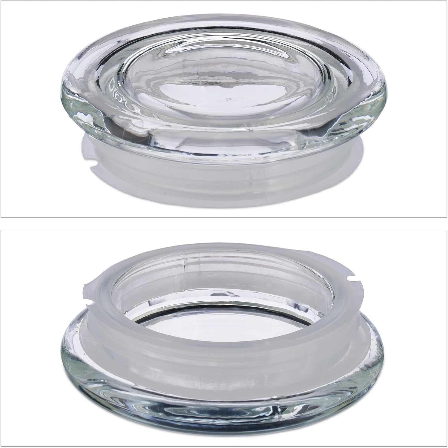 Relaxdays Voorraadpotten met deksel Set van 6 glazen achthoekige voorraadpotten van 1,3 liter Luchtdichte glazen containers Heldere voedselbewaardozen Naty Shop
