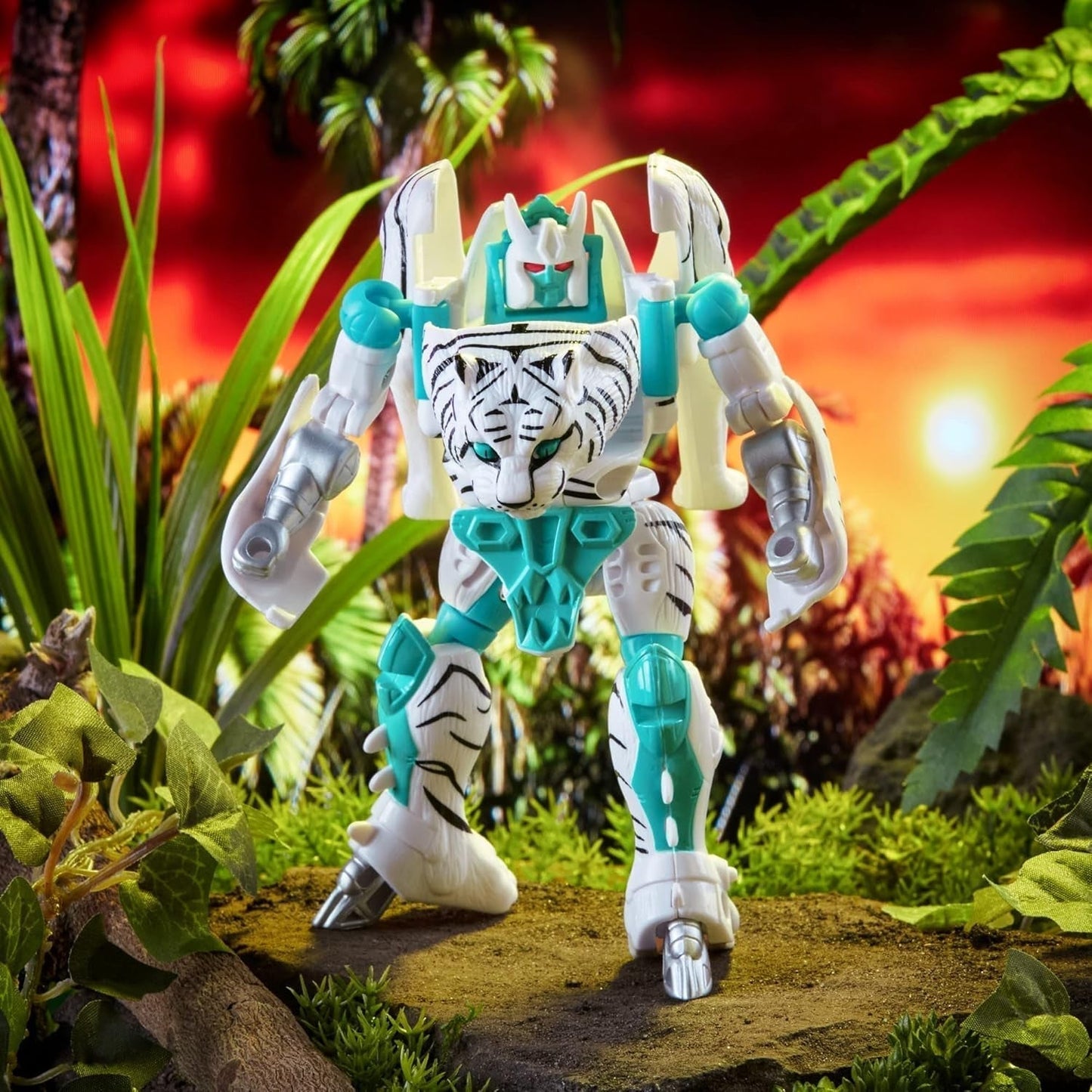 Transformers Speelgoed Vintage Beast Wars, Tigatron-actiefiguur om te verzamelen (12,5 cm), voor volwassenen en kinderen vanaf 8 jaar, F4225, Multi, Eén maat actiefiguren Naty Shop