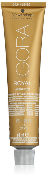 Igora Royal Absolute Age Blend Haarkleur, 7-560 Medium Goudchocoladeblond, 60ml Naty Shop Haarverf 6-80 Natuurlijk Donker Roodachtig Blond 60Ml (1 pakje)
