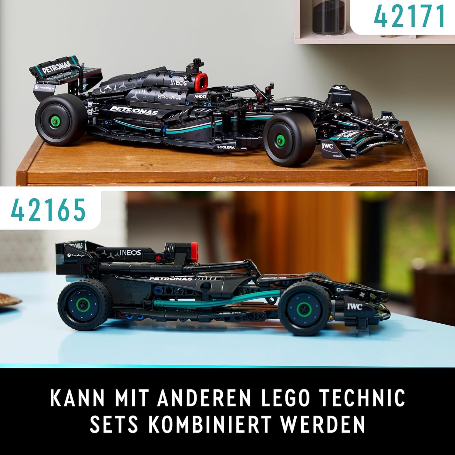 LEGO Technic Mercedes-Amg F1 W14 E prestatieset voor volwassenen, schaalmodel raceauto, verzamelobjecten voor thuis of op kantoor, Formule 1 cadeaus voor mannen, vrouwen 42171 Bouwsets Besuche in LEGO-Store