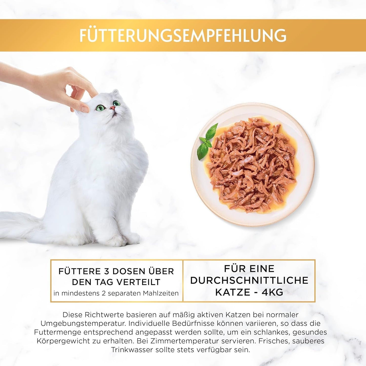Gourmet Gold Succulent fijne reepjes, nat kattenvoer met kip, 12 stuks (12 x 85 g)