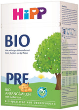 HiPP PRE biologische zuigelingenmelk (4 x 600 g), vanaf de geboorte, bevat uitsluitend lactose als koolhydraat, van de beste biologische kwaliteit
