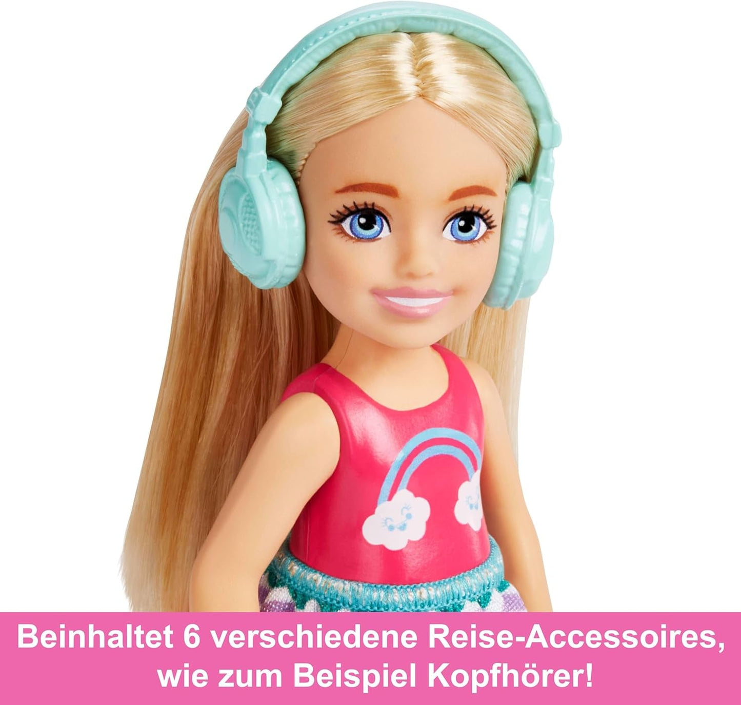 Barbie Chelsea pop en accessoires 6-delige puppyreisset inclusief hondenkooi HJY17