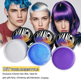 Groene Tijdelijke Haarverf, Styling Haarkleur voor Mannen Vrouwen, Natuurlijke Haarpommade, Haarverf Wax voor Feest, Cosplay & Halloween, Kerstmis, Crème Tijdelijke Haarverf (100g, Groen) Naty Shop Haarverf
