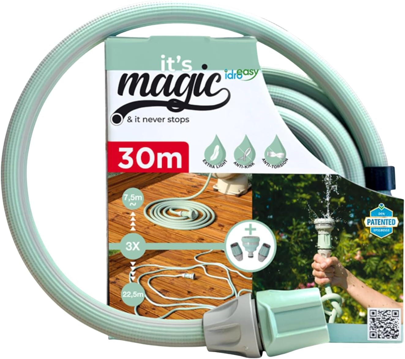 Magic Soft Smart 30 meter - Tuinirrigatiebuis, anti-knoop, anti-twist, waterslang