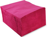 Ser42307107 Collectie hanglamp, servet 40 X 40, 2 laags, 1/4 vouw, 100 servetten, 2 laags effen met rand, fuchsia