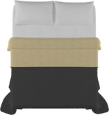 Italiaans beddengoed Estivo tweepersoonsbed, microvezel, kastanje/grijs, 260 X 270 Cm Dekbedden en dekbedden Naty Shop