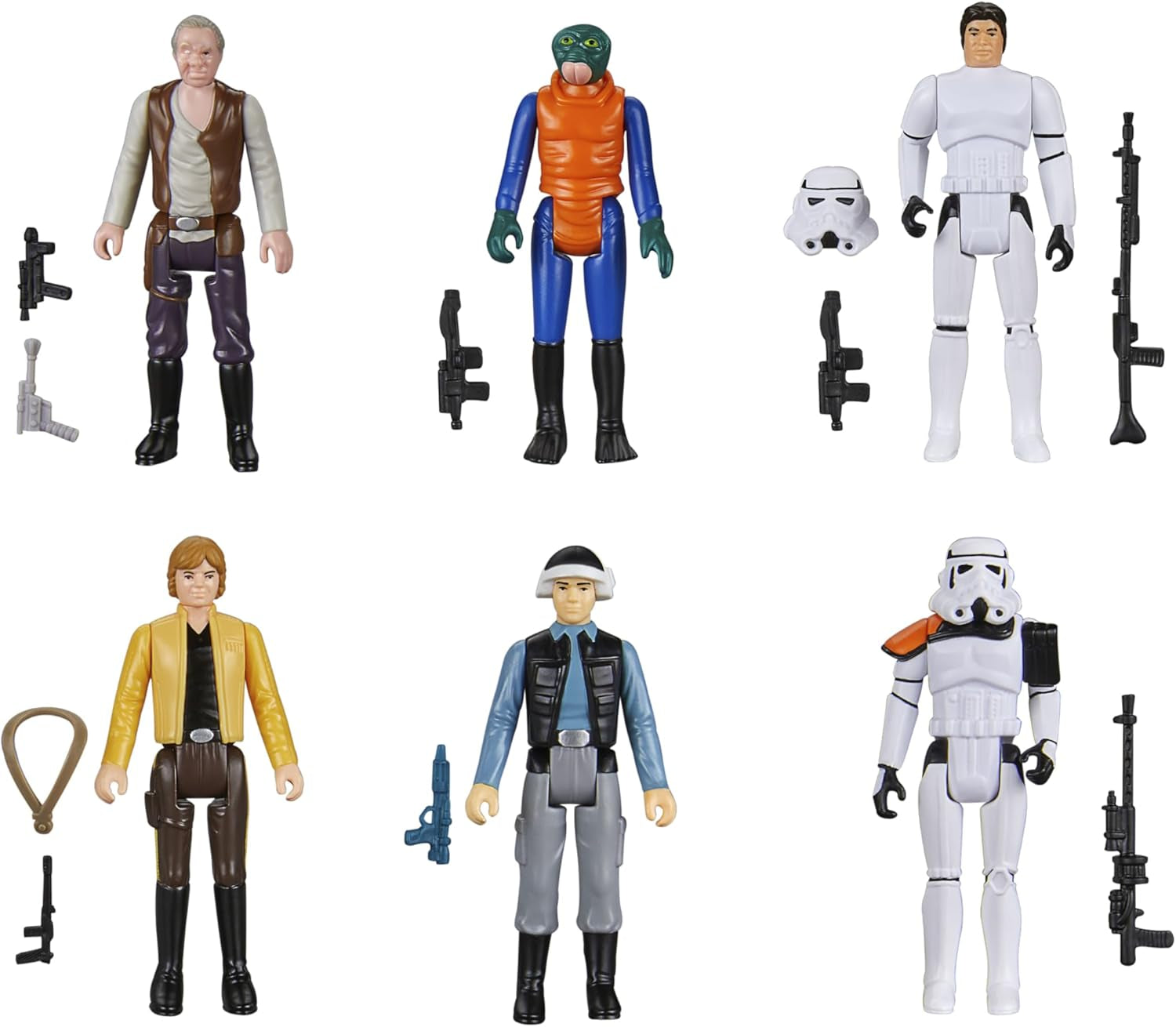 Star Wars Retro Collectie Star Wars: A New Hope Multipack 6 actiefiguren 9,5 cm actiefiguren Naty Shop