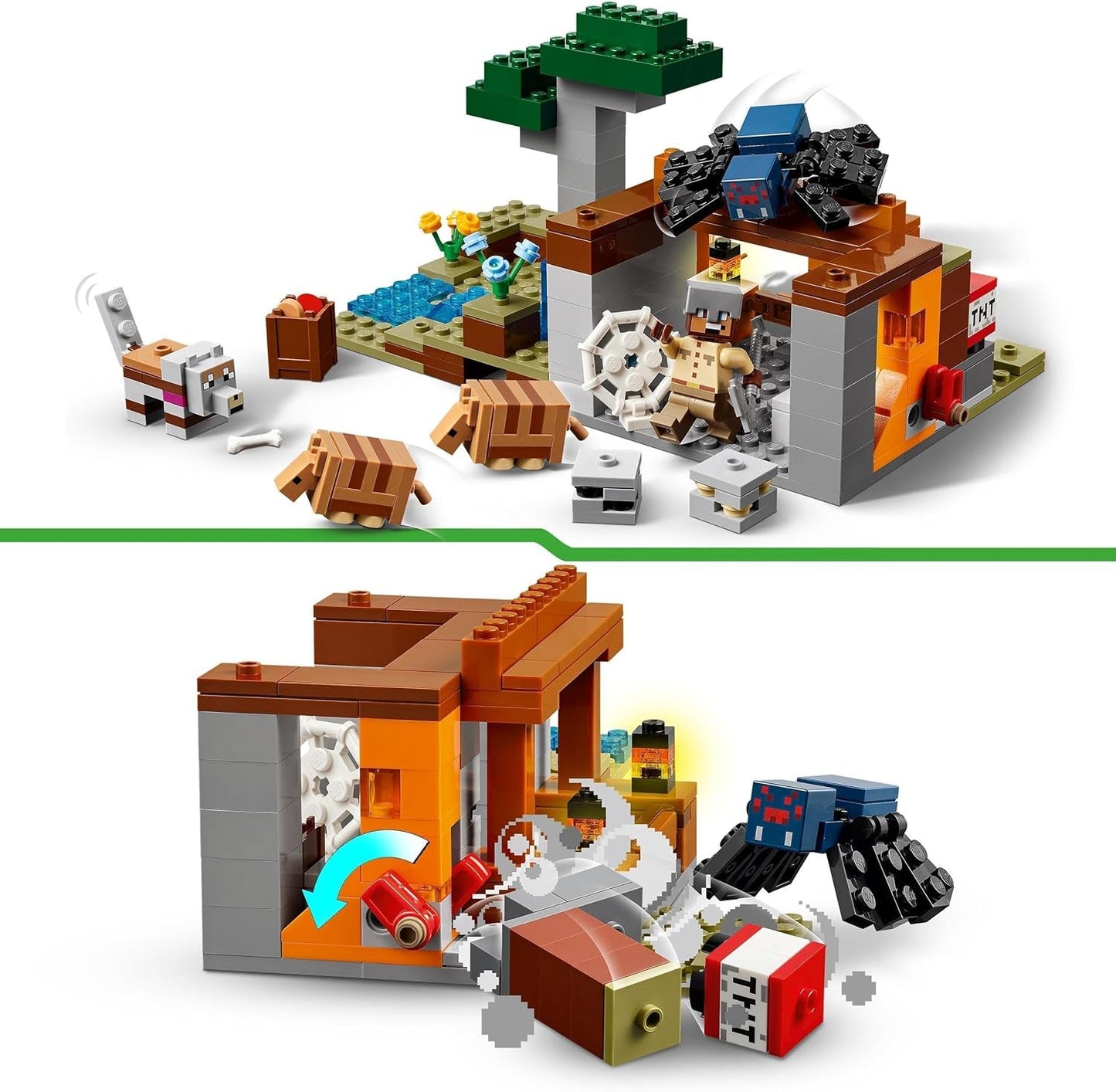 LEGO Minecraft Dungeon Mine Expeditie Videogame Minifiguurset Karakterbouwspeelgoed Cadeau voor jongens en meisjes vanaf 8 jaar oud 21269 Bouwsets