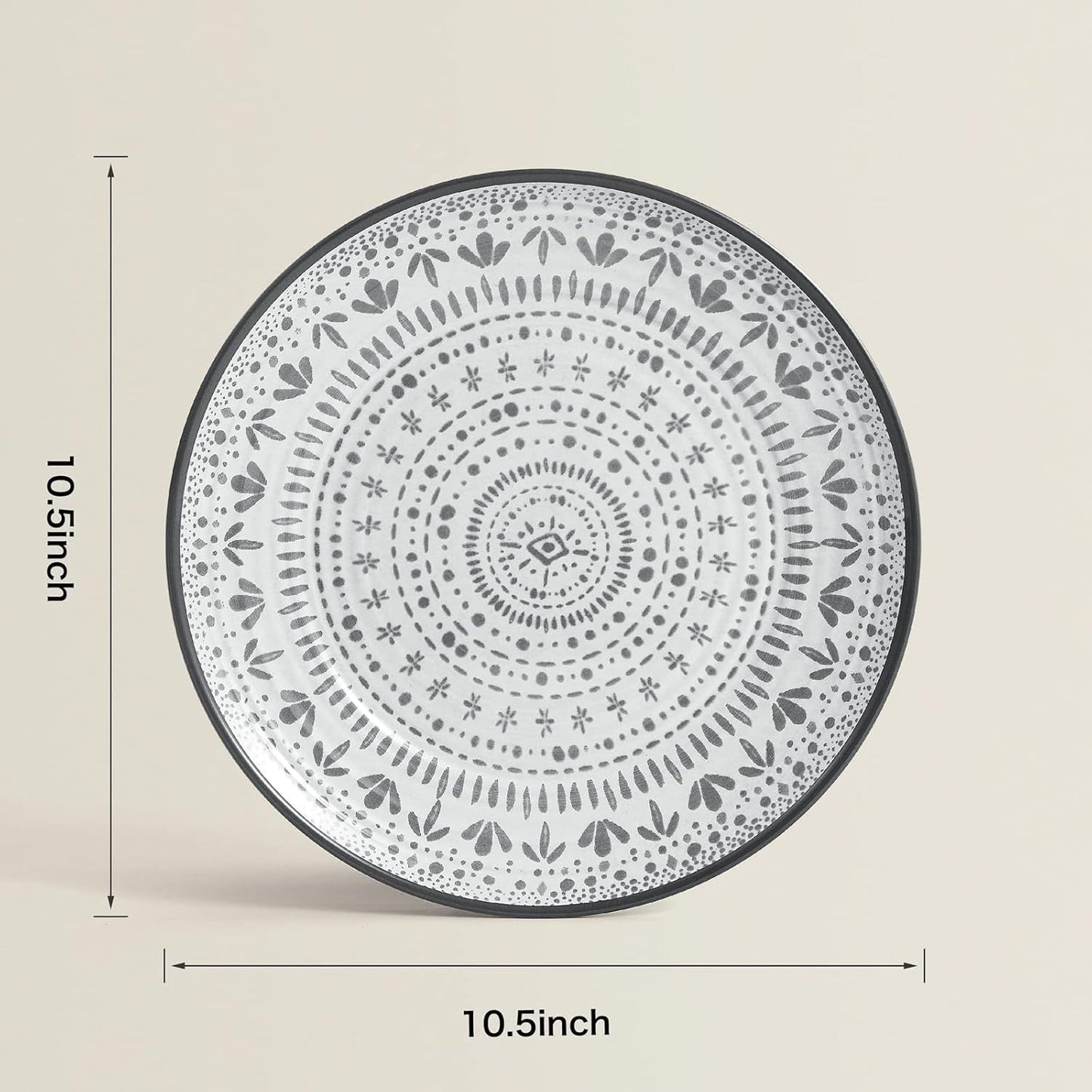 24-delige melamine campingbestekset voor 8 personen - Melamine borden- en bestekset, perfect voor campers, tuinfeesten en terrasfeesten