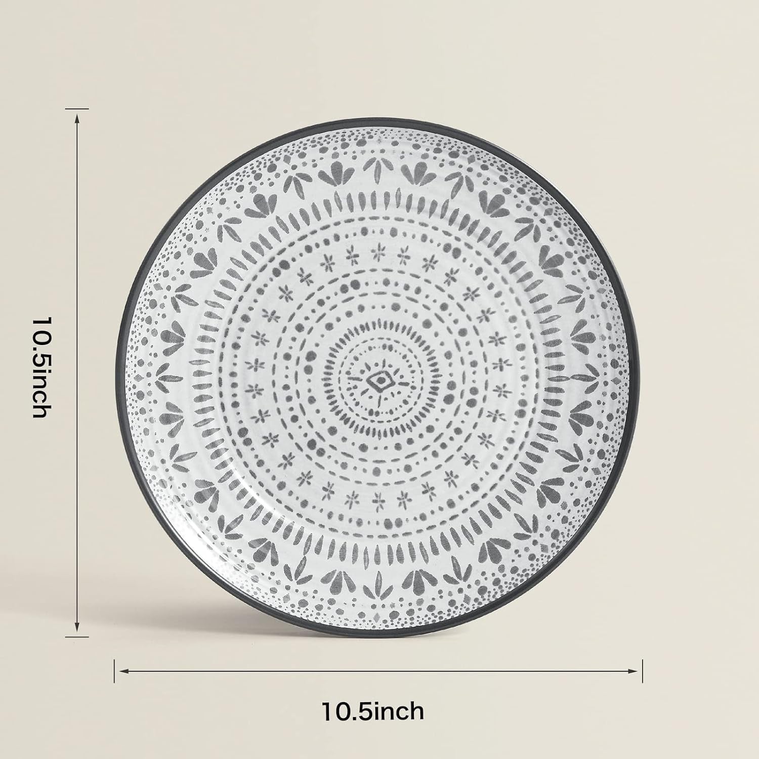 24-delige melamine campingbestekset voor 8 personen - Melamine borden- en bestekset, perfect voor campers, tuinfeesten en terrasfeesten