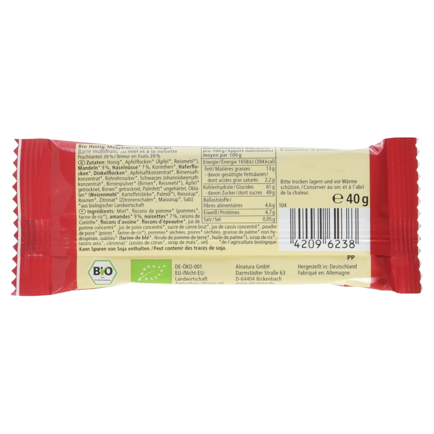 Bio Obstsalat-Riegel, 16er-pakket (16 x 40 g)