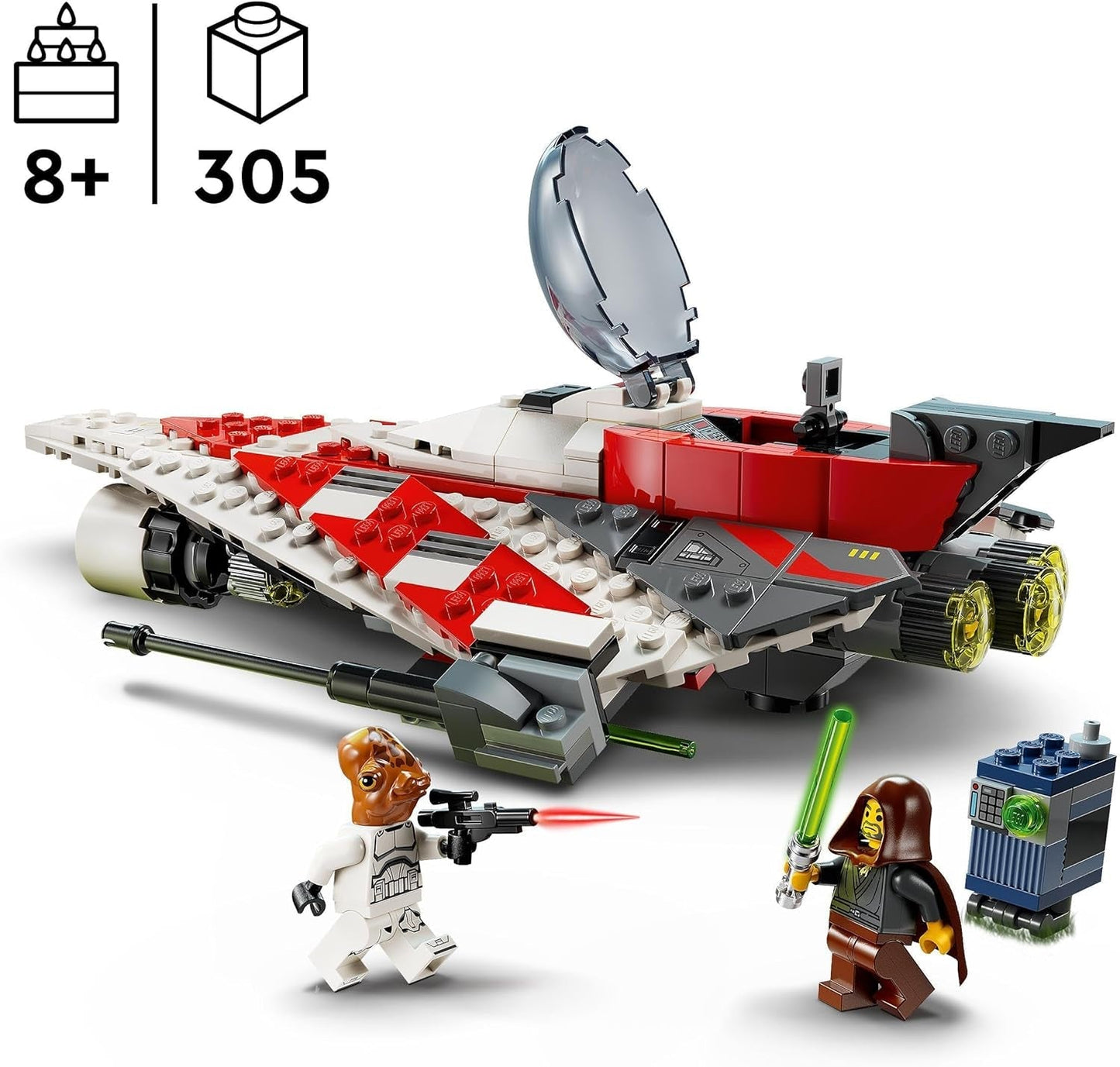 LEGO Star Wars Jedi Bob's Starfighter Bouwspeelgoed Ruimteschip Speelgoedstenen Populair verjaardagscadeau voor jongens, meisjes en alle fans ouder dan 8 jaar 75388 Bouwsets bij LEGO-Store