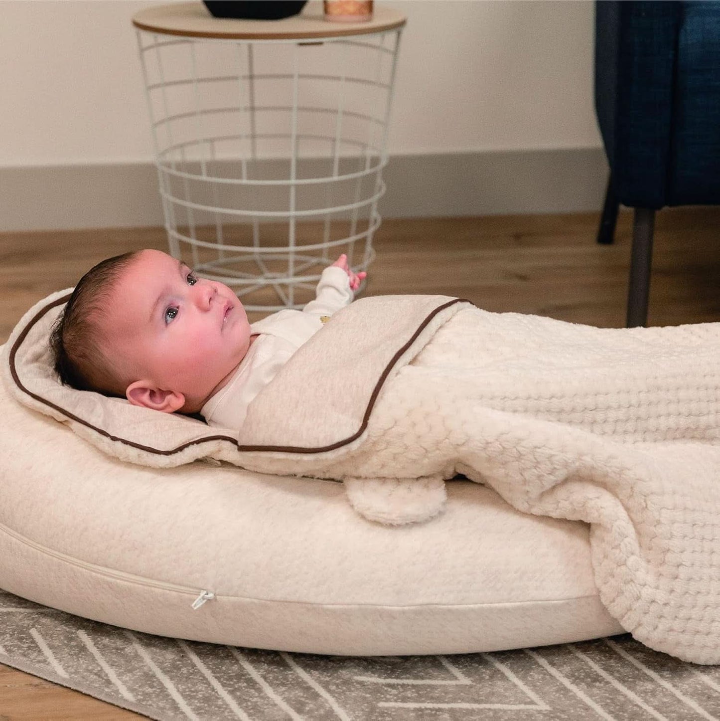 Multifunctioneel voedingskussen, 4 in 1, Soft Nova, beige, enkel kussen: 202 cm, fauteuil, 40 X 75 X 22 cm Accessoires Voeding en Borstvoeding Bebe Naty Shop