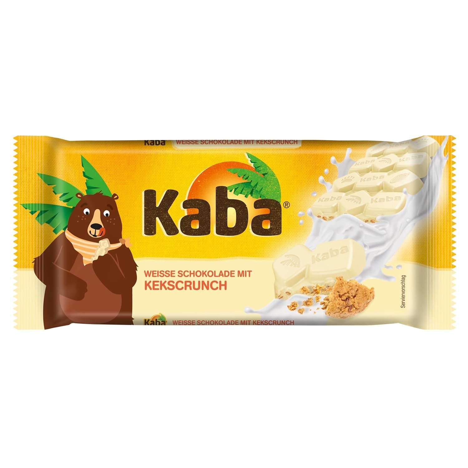 Kaba volle melk- en melkroomchocolade, gevulde chocoladereep, reep van 90 g, smeltende chocolade met lichte melkroom en originele Kaba-smaak