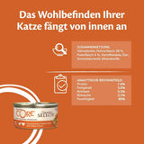Wellness CORE Signature Selects 8 x 79g, Mix Rundvlees, Kip en Kalkoen - Nat kattenvoer, heerlijke reepjes in saus, graanvrij, natuurlijk, hypoallergeen, rijk aan eiwitten, rijk aan vlees