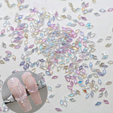 50 stuks Kleine Zirkonia Ruit Glitter Nagelstenen Sleutelhangers Gemengde Kleuren Fonkelende Steentjes Nagelbedels Mini Ruit Nagelkristallen Diamanten Nagels Steentjes Nagelbedels Nagelaccessoires Nagelkunst
