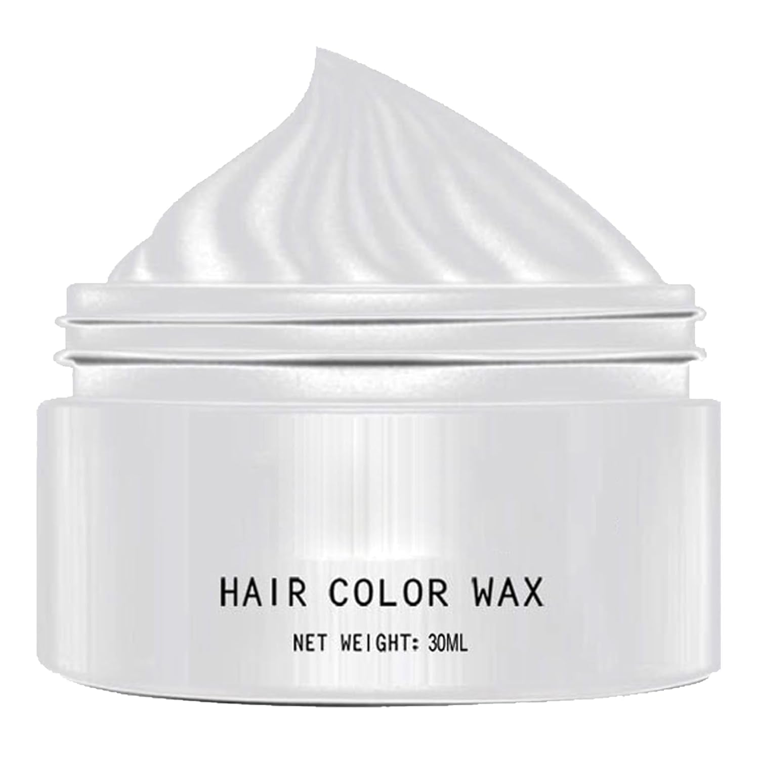 Natuurlijke witte haarverf, Witte haarwaskleurstof, Unisex witte natuurlijke haarverf, Witte haarverf, Halloween Cosplay Party Haarwax, Haarverf Party Haarwax, 30ML Naty Shop Haarverf Standaardtitel