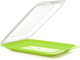 TATAY Fresh Slicer Box Set van 4, BPA-vrij, herbruikbaar, stapelbaar, vaatwasser en MWO, willekeurige kleuren. Afmetingen 17 cm x 3,2 cm x 25,2 cm Naty Shop Voedselbewaardozen Worstcontainer - Set van 3