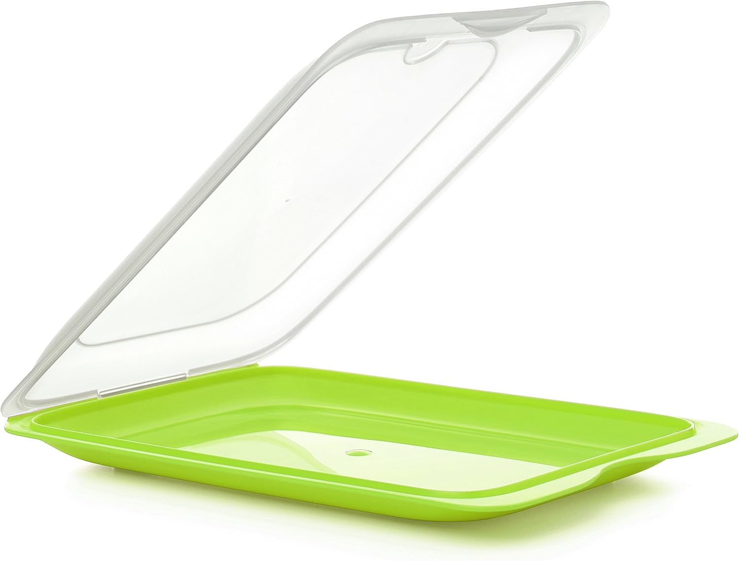 TATAY Fresh Slicer Box Set van 4, BPA-vrij, herbruikbaar, stapelbaar, vaatwasser en MWO, willekeurige kleuren. Afmetingen 17 cm x 3,2 cm x 25,2 cm Naty Shop Voedselbewaardozen Worstcontainer - Set van 3