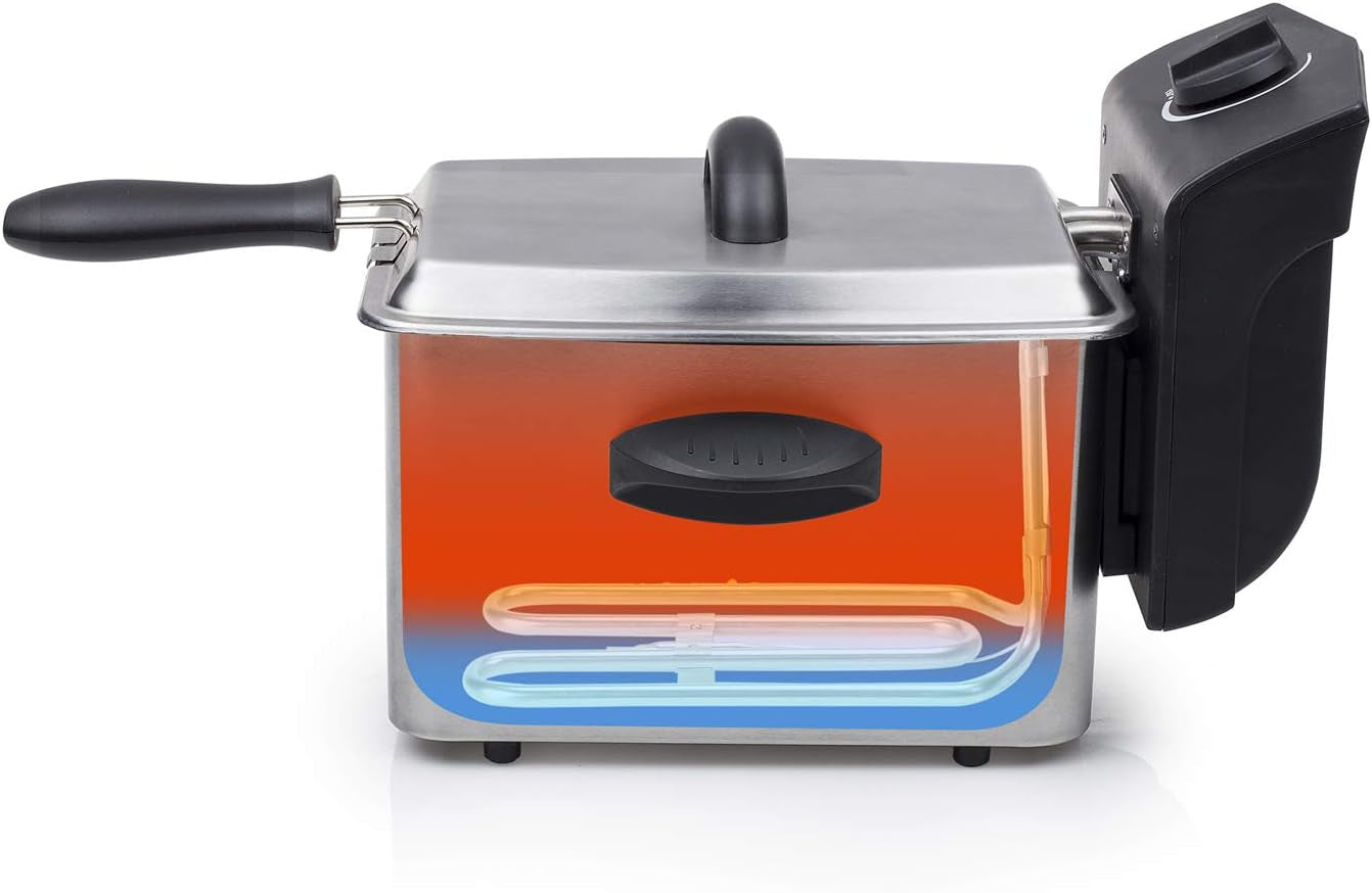 Tristar RVS friteuse - Met 2 liter inhoud, koudezonefunctie en regelbare thermostaat tot 190°C, FR-6919, zilver Apparaten Naty Shop
