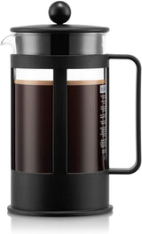 Bodum Kenya Koffiezetapparaat - 350 ml / 3 kopjes - Handmatige Franse pers borosilicaatglas en roestvrij staal - Vaatwasmachinebestendig - Gemaakt in Portugal