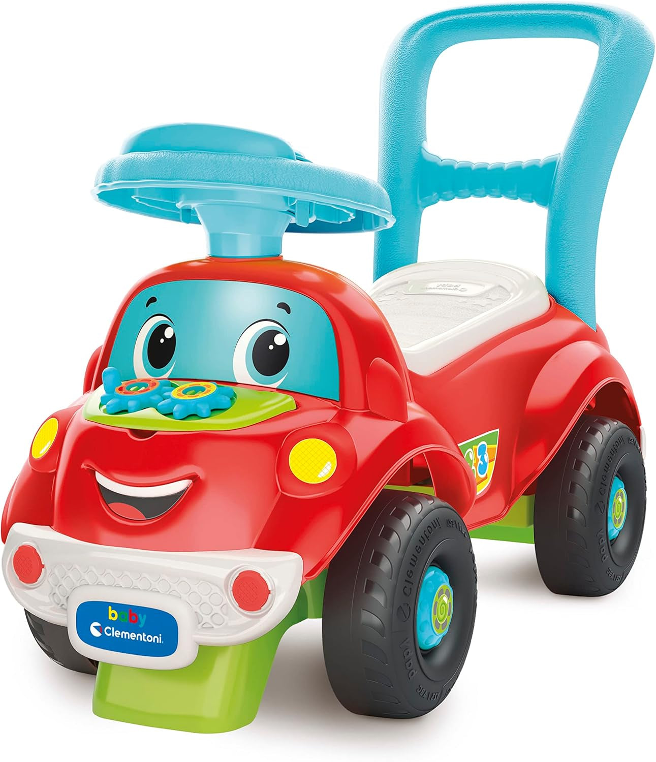 Clementoni - 17747 - Nicolò Go Go 3 in 1 - Rijdende auto, elektronische leerluidspreker, eerste stapjes, licht en geluid, spel voor 1-jarigen - Made in Italy Speelgoed Bebe Naty Shop Standaard titel