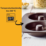 Birkmann, Easy Baking, Donutblech, Backform Für 6 Donuts, Mit Hochwertiger Antihaftbeschichtung, Ø 9 Cm, Mit Rezept, 881631 Vormen en bakplaten Naty Shop