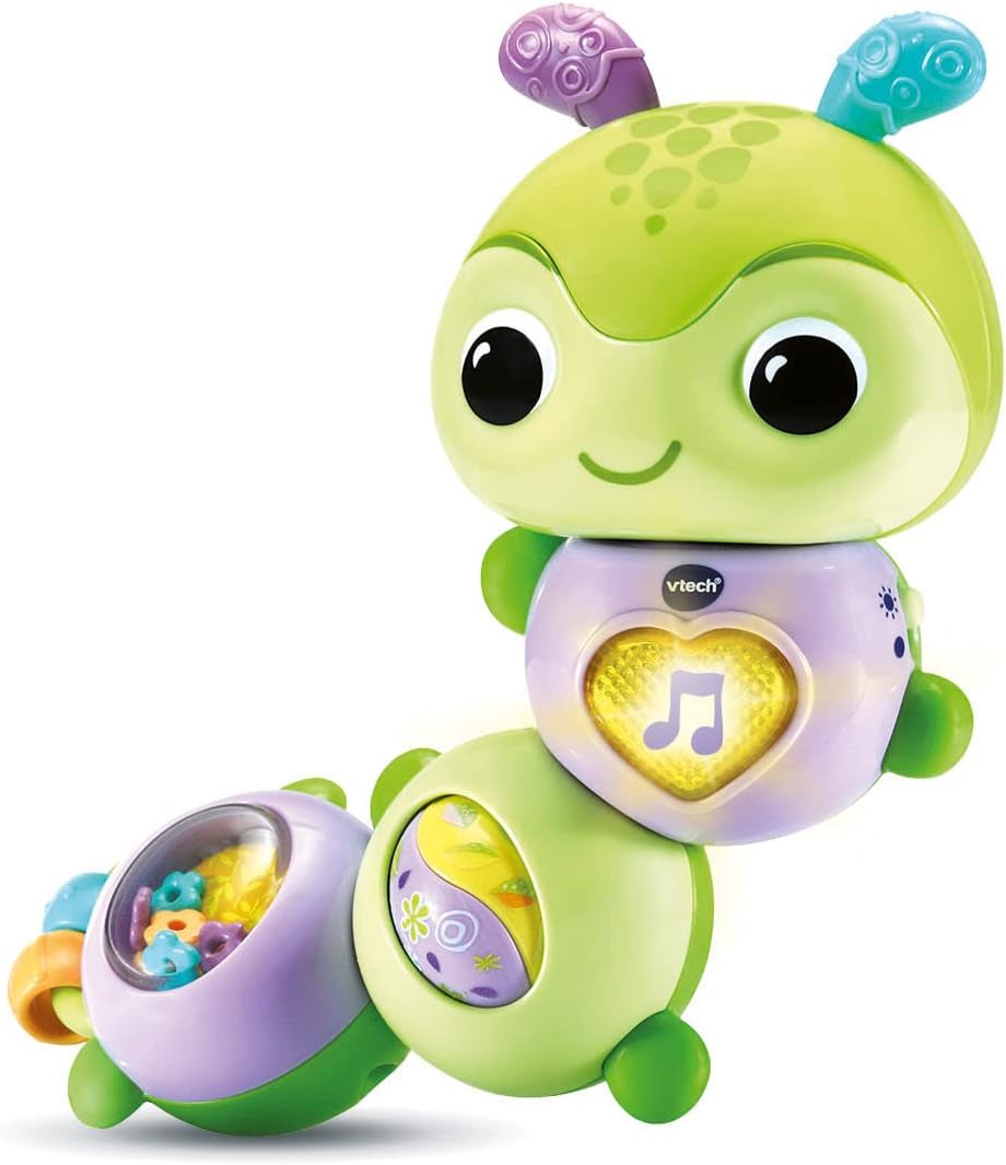 VTech Baby Spinning Fun Caterpillar - Praten en zingen Interactief speelgoed met bel en motoriek - Voor 6-24 maanden Babyspeelgoed Naty Shop