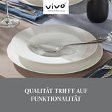 vivo - Villeroy & Boch Groep - Basic Wit 30-delig servies, vaatwasser- en magnetronbestendig, Wit servies, Koffieservies, Keramiek, Borden, Kopjes, Premium porselein